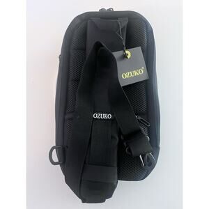 NOVA VOYAGE Range 9223 Oxford Multi Layer Space Crossbody Bag, Black